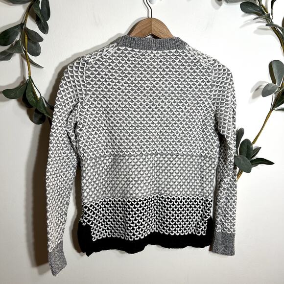 Madewell Gray and Black Crew Neck Sweater LAST CALL - Picture 5 of 5
